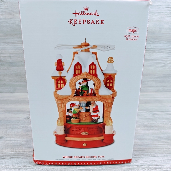 Hallmark "Where Dreams Become Toys" Tabletop 2016, Motion, Light, Sound Santa - Picture 12 of 14